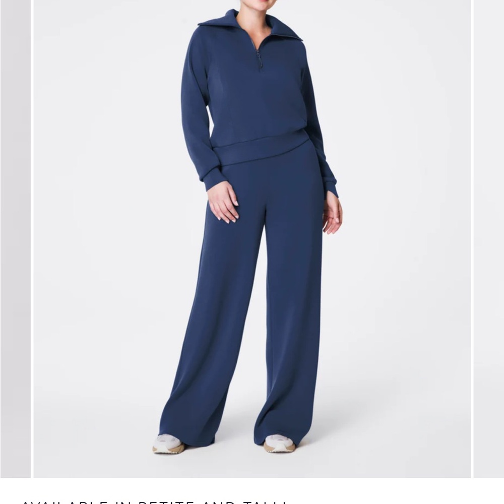 SPANX Deep Blue Wide Leg Jumpsuit